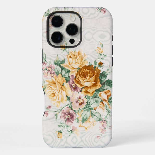 Muster für antike Blumenmuster iPhone Hülle (Rückseite)