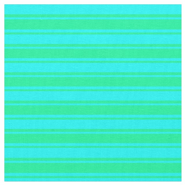 Muster für Aqua und grüne Linien Stoff (Nahaufnahme)