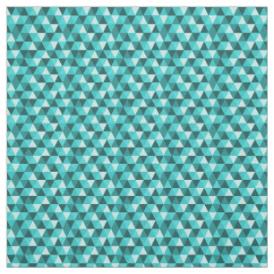 Muster für aquamarine geometrische Dreiecke Stoff