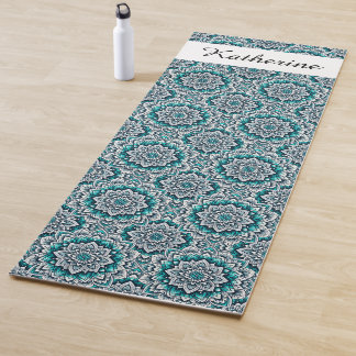 Muster für aquamarine Mandalas Yogamatte