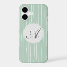 Muster für Aquamarine Streifen in Monogramm