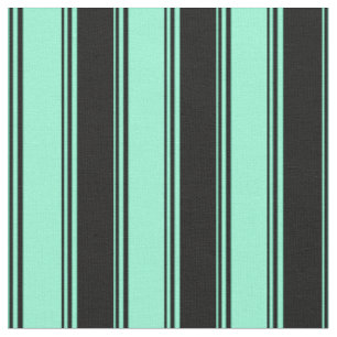 Muster für Aquamarine und schwarze farbige Streife Stoff