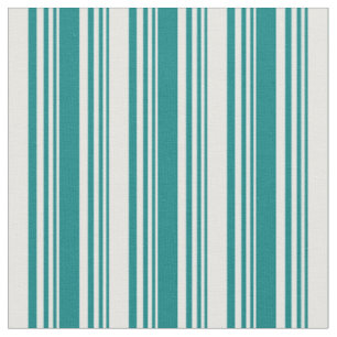 Muster für aquamarine und weiße Linien/Streifen Stoff