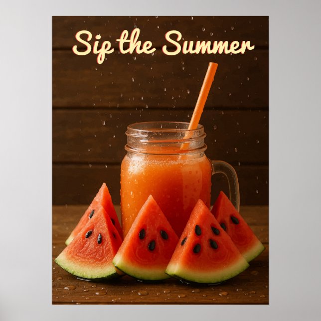 Muster für Aquarellfarben - Blank Back Template Poster (Vorne)