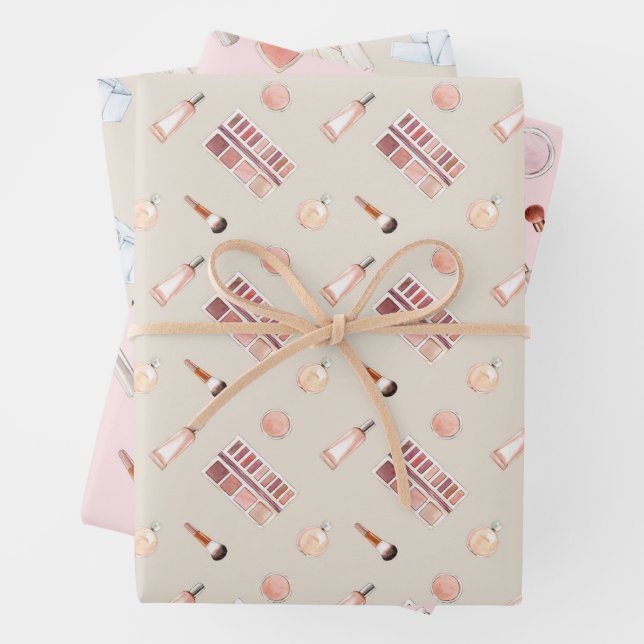 Muster für Aquarellfarben Geschenkpapier Set (Beispiel)