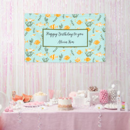 Muster für Aquatic Fishing Banner