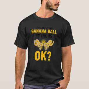 Muster für Bananenblasen-Python und Noodle-Reptili T-Shirt