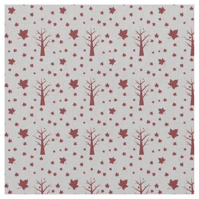 Muster für Bäume und Blätter Stoff (Nahaufnahme)