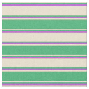 Muster für beige, seegrün und orchid Linien/Streif Stoff