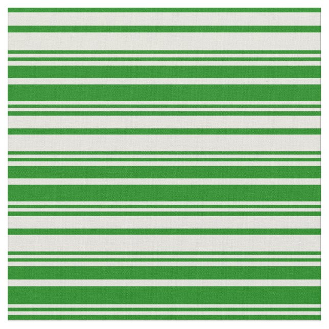 Muster für Beige und grüne Linien Stoff (Nahaufnahme)