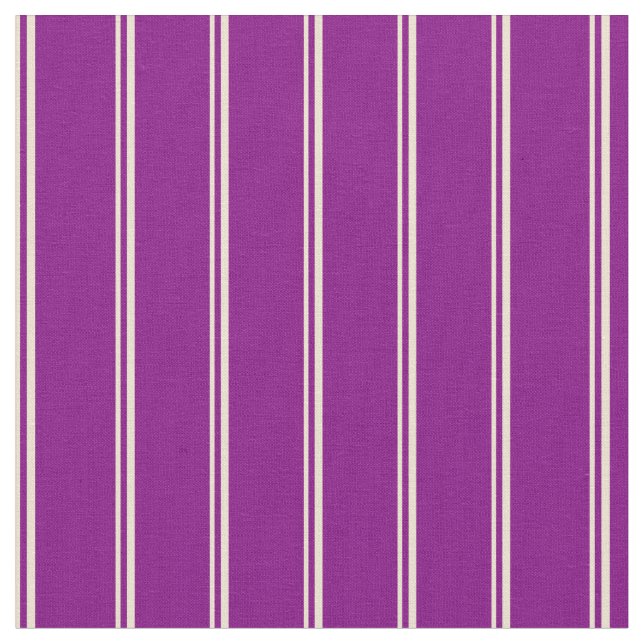 Muster für beige und Lila Linien Stoff (Nahaufnahme)