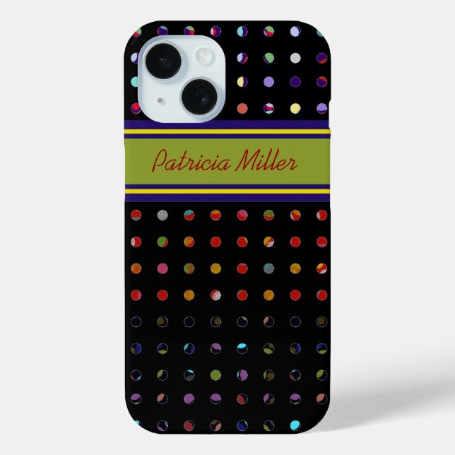 Muster für benutzerdefinierte Polka-Dots Case-Mate iPhone Hülle (Rückseite)
