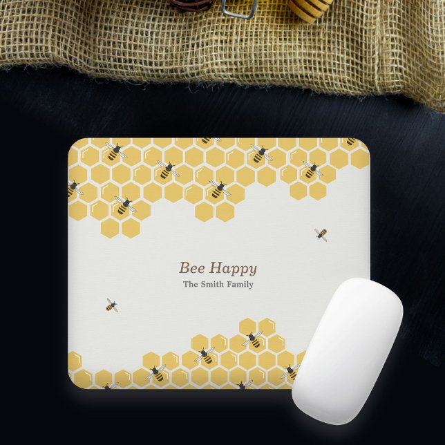 Muster für Bienen und Honeycomb Mousepad (Bee and Honeycomb Mouse Pad)