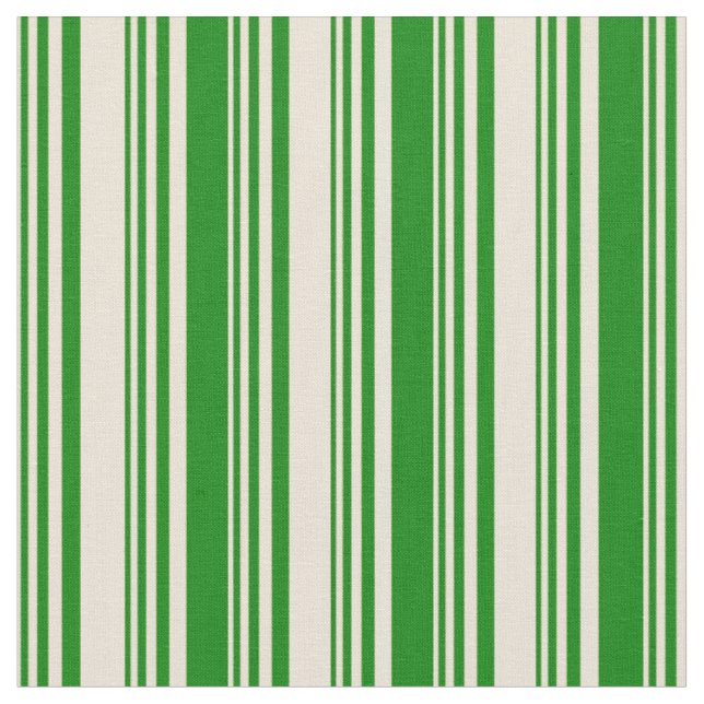 Muster für Bisken und Grüne Linien Stoff (Nahaufnahme)