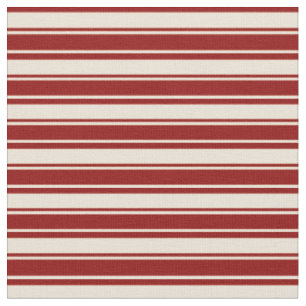 Muster für Bisque & Dark Red Stripes Stoff