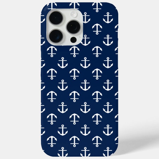 Muster für blaue Anker Case-Mate iPhone Hülle (Rückseite)