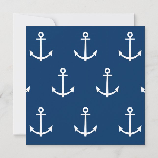 Muster für blaue Anker der Marine 1 (Vorderseite)