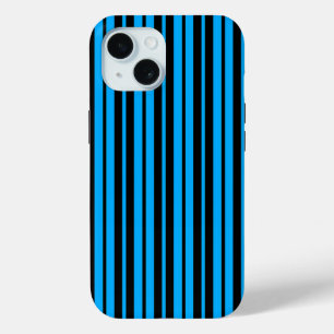 Muster für blaue schwarze vertikale Streifen Case-Mate iPhone Hülle