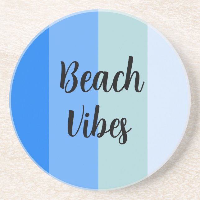 Muster für blaue Streifen Getränkeuntersetzer (Vorne)