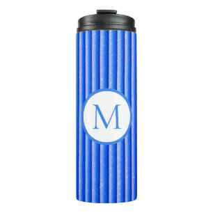 Muster für blaue Streifen Thermosbecher
