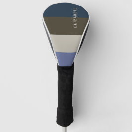 Muster für blaue und braune Streifen Golf Headcover