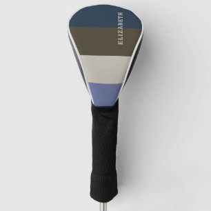 Muster für blaue und braune Streifen Golf Headcover