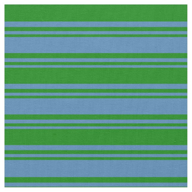 Muster für blaue und grüne Linien Stoff (Nahaufnahme)