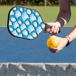 Muster für blaue und weiße Ozeane Pickleball Schläger