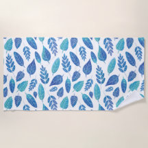 Muster für blaue Wasserfarben-Blätter