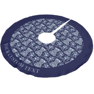 Muster für Blumenkorsette Polyester Weihnachtsbaumdecke