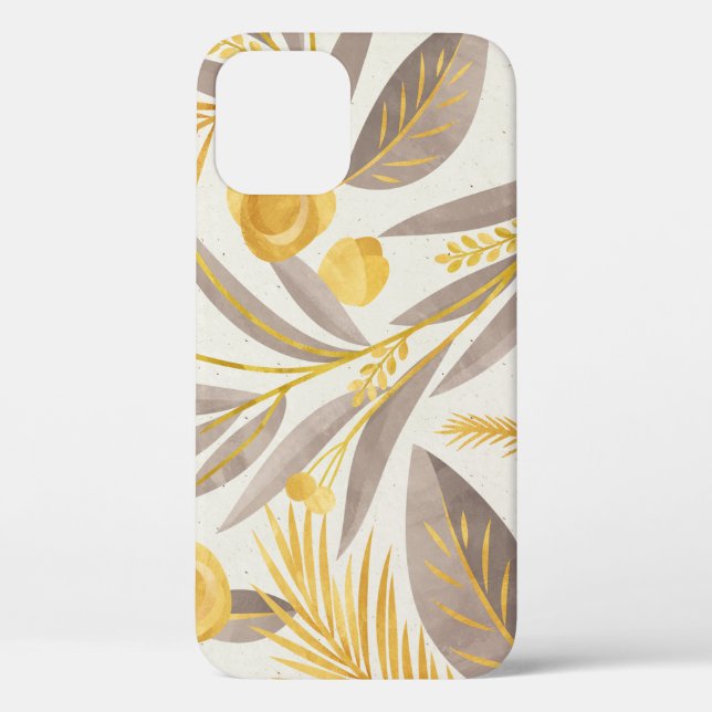 Muster für botanisches Blumenpapier Case-Mate iPhone Hülle (Rückseite)