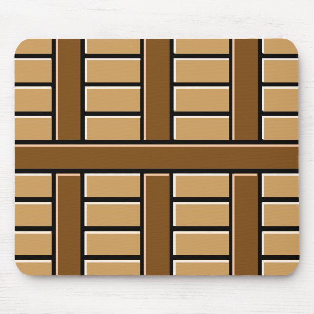 Muster für braune Streifen Mousepad (Vorne)