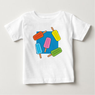 Muster für bunte Popsicles Baby T-shirt