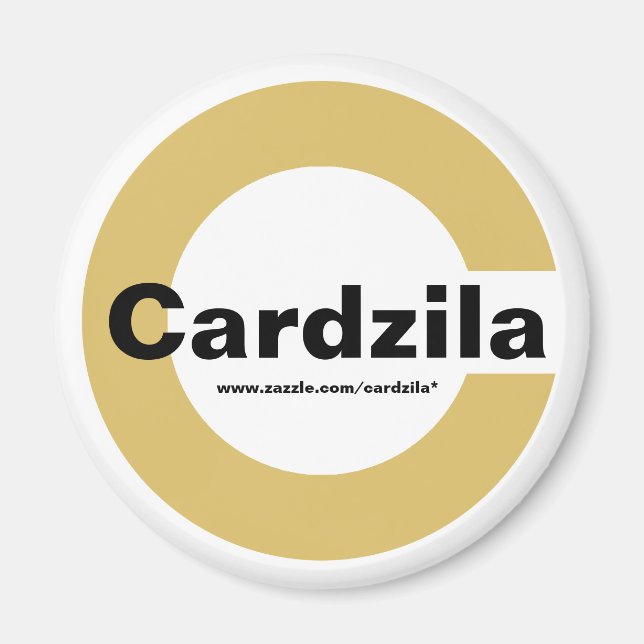 Muster für Cardzila-Logos Magnet (Vorne)