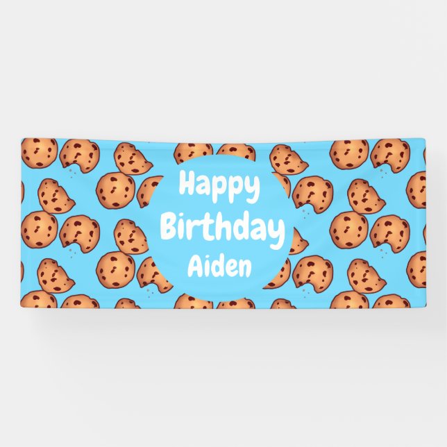 Muster für Chocolate Chip Cookies Banner (Horizontal)