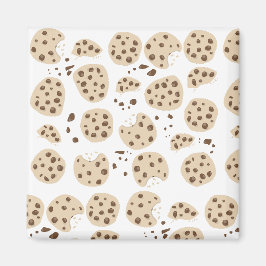 Muster für Chocolate Chip Cookies Magnet