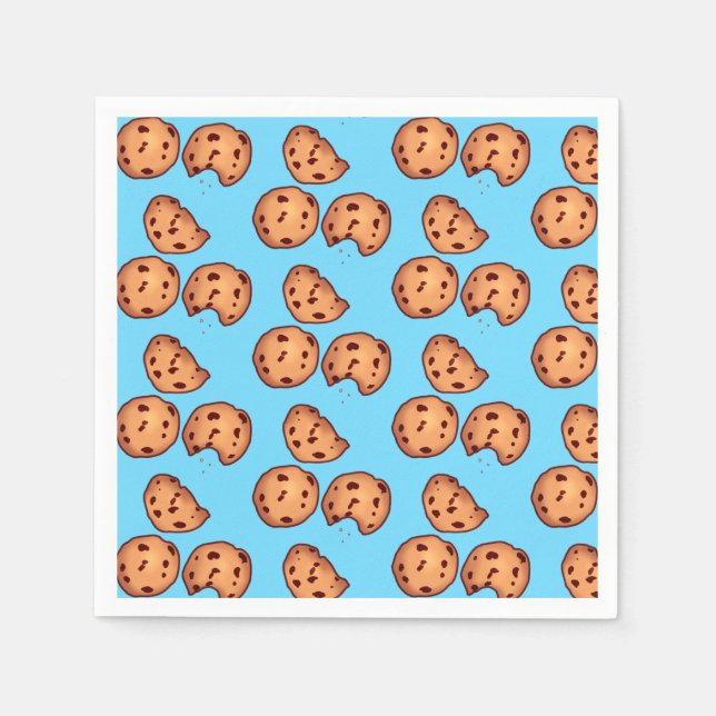 Muster für Chocolate Chip Cookies Serviette (Vorderseite)