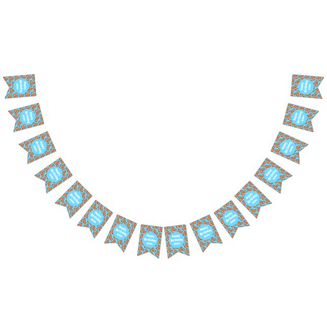 Muster für Chocolate Chip Cookies Wimpelkette (Alle)