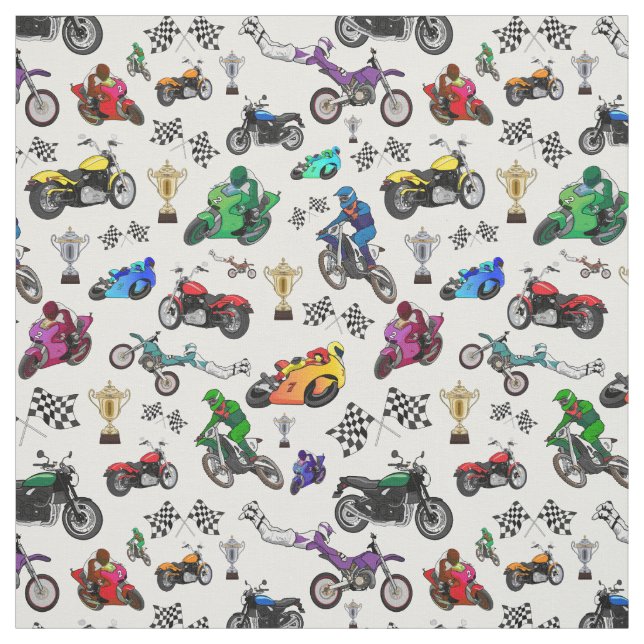 Muster für coole Motorradbilder Stoff (Muster)