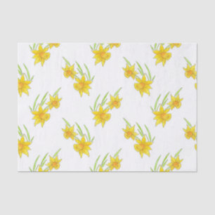 Muster für Daffodin-Pen und Wasserfarben Seidenpapier