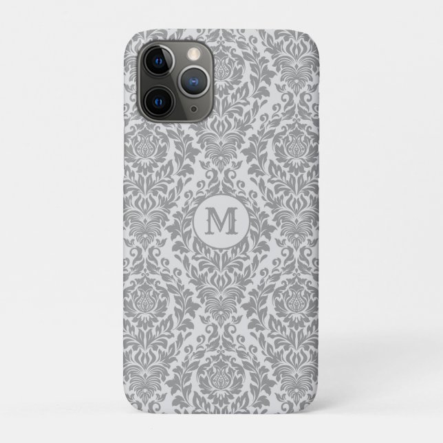 Muster für Damask kundenspezifische monogramm-Tele Case-Mate iPhone Hülle (Rückseite)