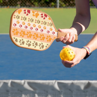 Muster für das beste Dog Paw Print Pets Pickleball Schläger