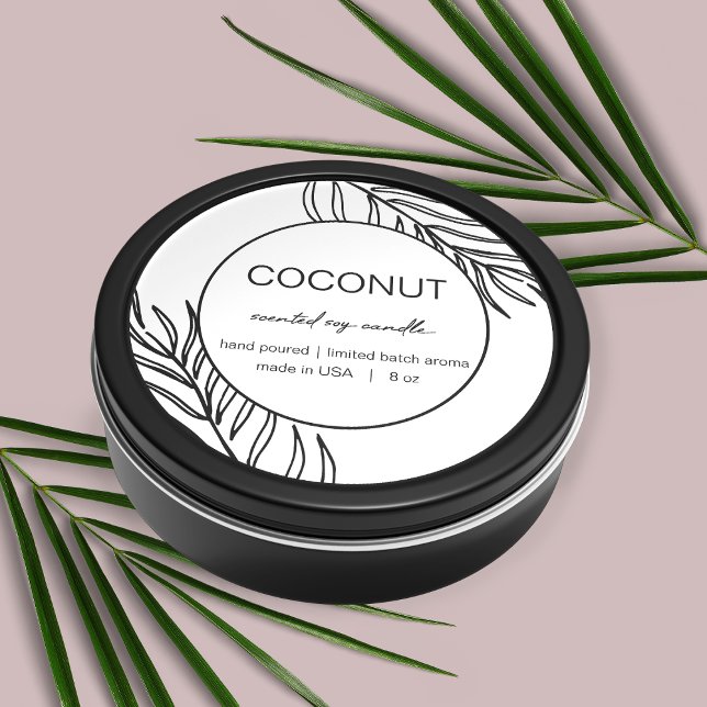 Muster für das Design von Blätter für das Candle-P Runder Aufkleber (Von Creator hochgeladen)