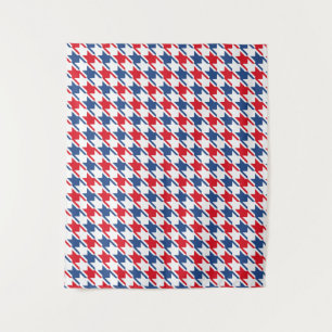 Muster für das farbige Hahnentrittmuster: Rot und  Wandteppich