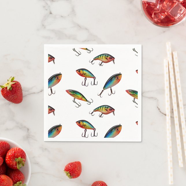 Muster für das Fischfangverhalten Serviette (Beispiel)