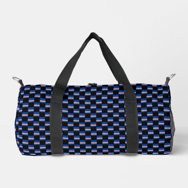 Muster für das geprüfte Cabo Verde-Flag Duffle Bag (Vorderseite)