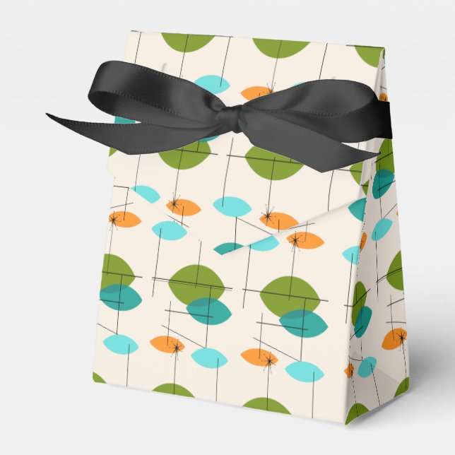 Muster für das Muster im Retro-Atomprogramm Geschenkschachtel (Vorderseite)