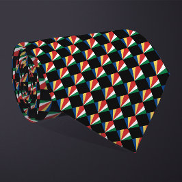 Muster für das überprüfte Seychellen-Flag Krawatte