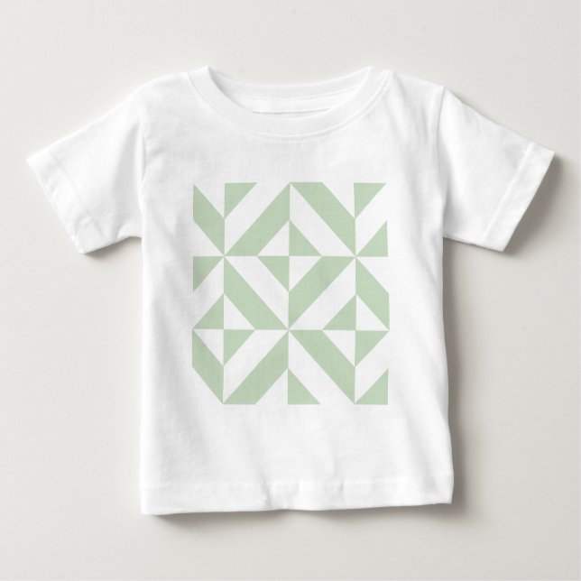 Muster für Deko-Kubikmuster in der Größe grün geom Baby T-shirt (Vorderseite)