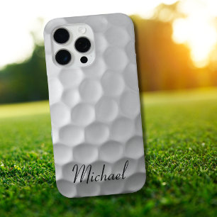 Muster für den Golf-Ball mit Personalisiertem Text iPhone 16 Pro Max Hülle